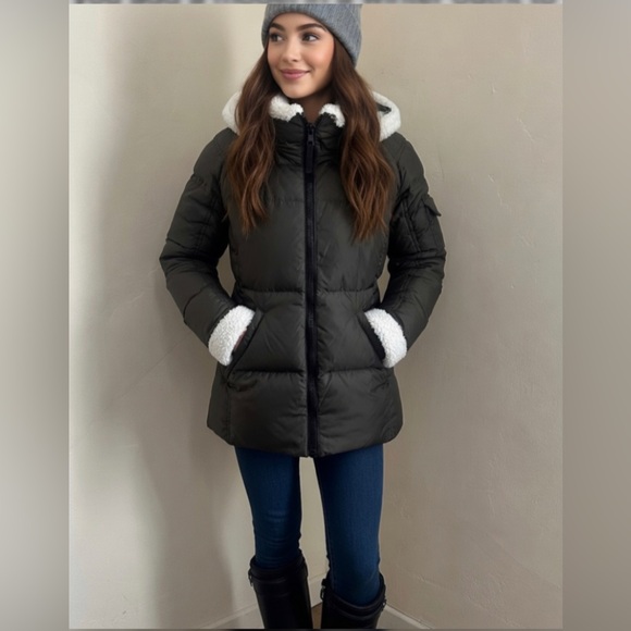 Aqua Jackets & Blazers - Bloomingdales-Aqua Down Jacket with Removable Hood.